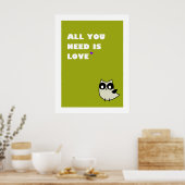 all you need is love - poster (green) (Cuisine)