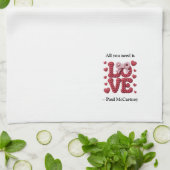 All You Need is Love Quote Theedoek (Gevouwen)