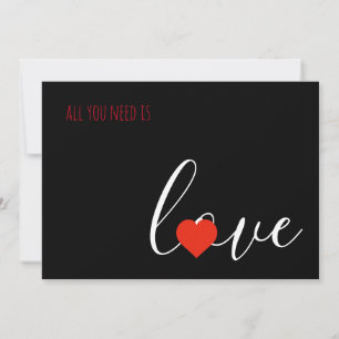 All You Need Is Love Valentijnkaart Aankondiging