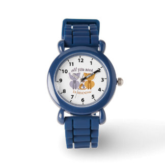 All you need is meow Valentine cats Horloge