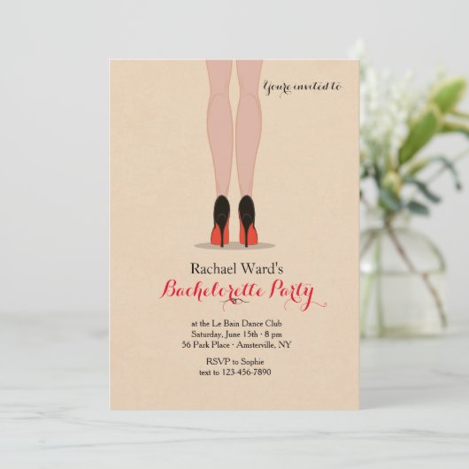 All You Need Is Shoes Uitnodiging (Staand voorkant)