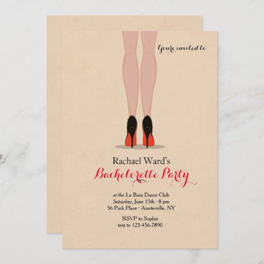 All You Need Is Shoes Uitnodiging (Voorkant / Achterkant)