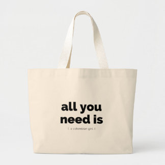 All you need is Totebag Grote Tote Bag
