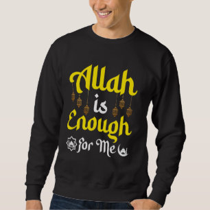 Allah is genoeg voor mij Lantaarn Islamitisch ontw Trui