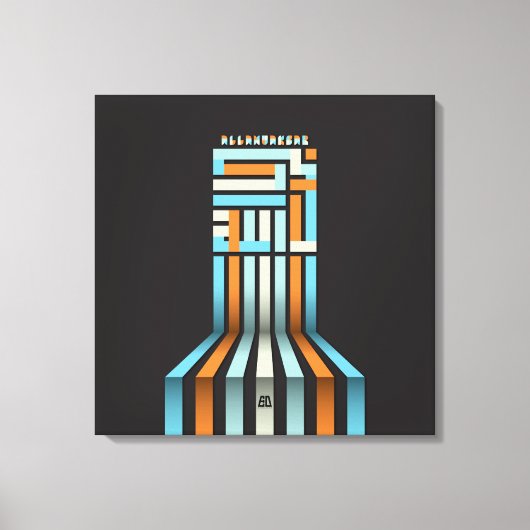 ALLAHUAKBAR CANVAS AFDRUK (Voorkant)