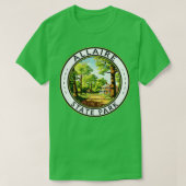 Allaire State Park New Jersey Travel Art Badge T-shirt (Design voorkant)