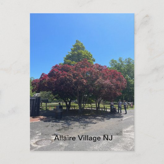 Allaire Village NJ Briefkaart (Voorkant)