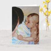 Allaiter et coller - carte de voeux (Fleur jaune)