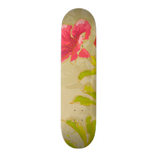 Allamanda-ventilator op afgebeelde achtergrond skateboard