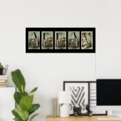 ALLAN Alphabet Letter Name Art Poster (Thuiskantoor)