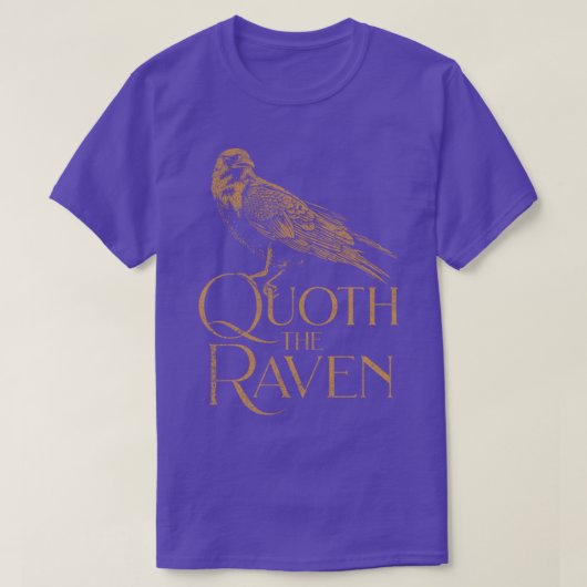 Allan Poe Le Raven TShirt Allan Poe Quoth Le Rav (Design devant)