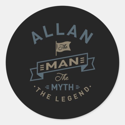 Allan Ronde Sticker (Voorkant)