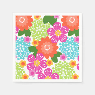 Allana Garden Hawaiian Grafische Bloemen - Helder Servet