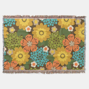 Allana Garden Hawaiian Graphical Floral - Bruin Deken
