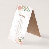 Allant Rose Vintage Dusty Pink Ceremony Programme (Back)