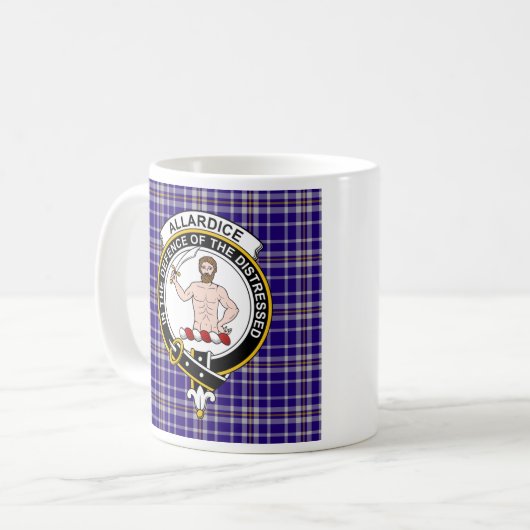 Allardice Clan Badge Café Mug - taille 11oz (Devant gauche)