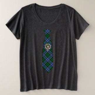 Allardice Schotse Clan Badge & Tartan Das Grote Maat T-shirt