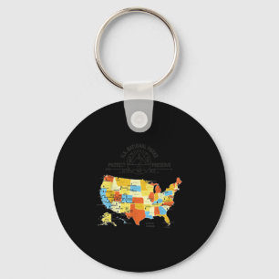 Alle 63 US National Parks Map - US National Park Sleutelhanger