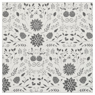 Alle aangepaste kleuren bijtend Floral Pattern Stof