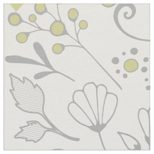 Alle aangepaste kleuren bijtend Floral Pattern Stof