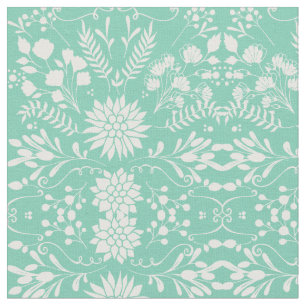 Alle aangepaste kleuren bijtend Floral Pattern Stof