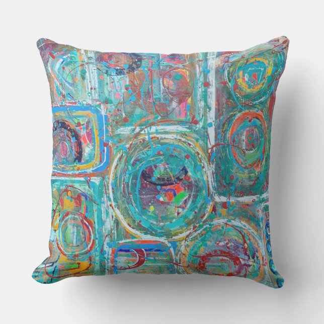 Alle aangespoeld 20 x 20 outdoor Sierkussen (Voorkant)