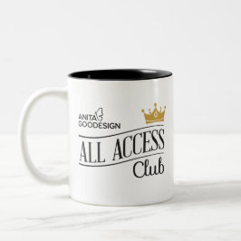 Alle Access Club-Mok Tweekleurige Koffiemok