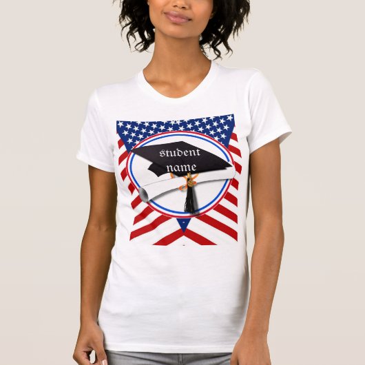 Alle Amerikaans Afstuderen T-shirt (Voorkant)