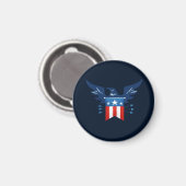 Alle Amerikaanse adelaars en vlagpatriottici Magneet (Voorkant / Achterkant)