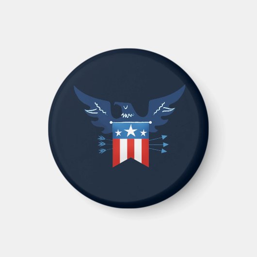 Alle Amerikaanse adelaars en vlagpatriottici Magneet (Voorkant)
