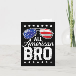Alle Amerikaanse Bro 4 juli Mannen Familie die S a Kaart