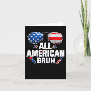 Alle Amerikaanse Bruh 4 juli jongens Kaart