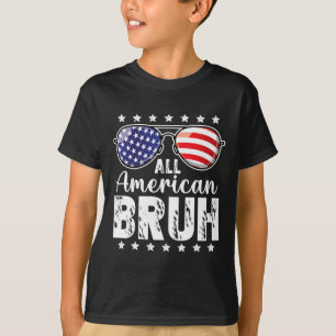 Alle Amerikaanse Bruh 4th of July Boys Patriottisc T-shirt