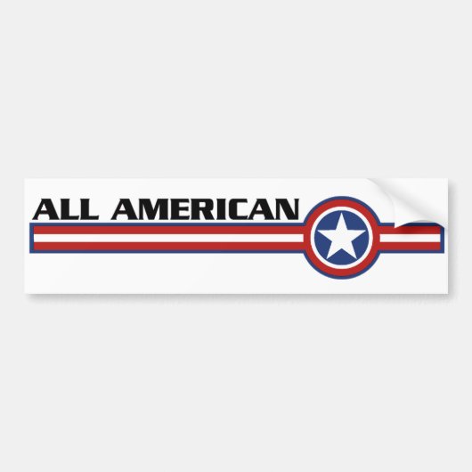 Alle Amerikaanse bumpersticker (Voorkant)