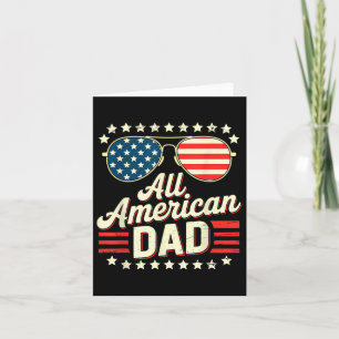 Alle Amerikaanse Dad Retro USA Vlag Zonnebril 4th Kaart
