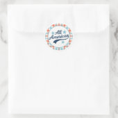 Alle Amerikaanse  Gingham sticker (Tas)