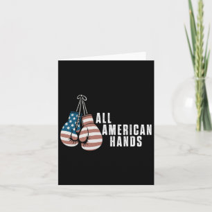 Alle Amerikaanse Handen Bokshandschoenen USA Vlag  Kaart