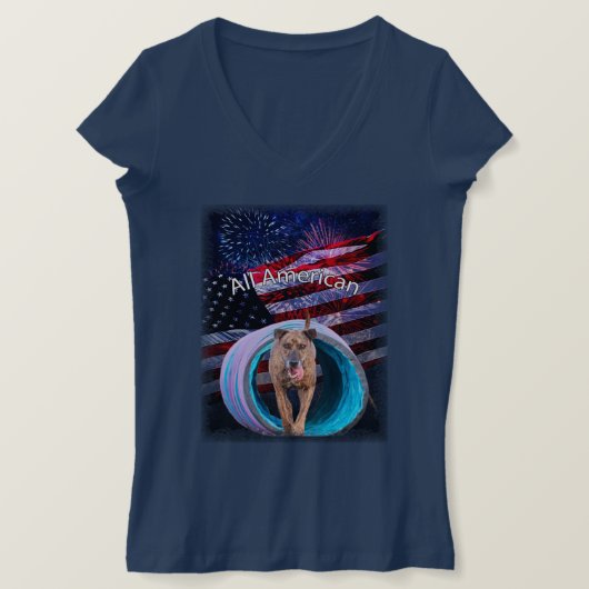 Alle Amerikaanse honden T-shirt (Design voorkant)