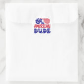 Alle Amerikaanse kerel Ronde Sticker (Tas)