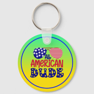 Alle Amerikaanse kerel Sleutelhanger