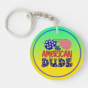 Alle Amerikaanse kerel Sleutelhanger