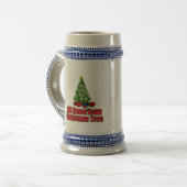 Alle Amerikaanse kerstboom met bier Bierpul (Voorkant links)