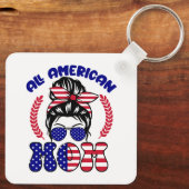 Alle Amerikaanse mama Sleutelhanger (Achterkant)