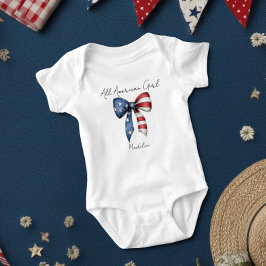 Alle Amerikaanse meisje Coquette Bow Romper