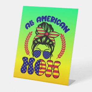 Alle Amerikaanse Mom-32169 Reclamebord Met Voetstuk