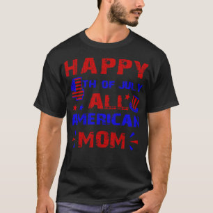 Alle Amerikaanse MOM US vlag zonnebril voor matchi T-shirt