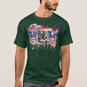Alle Amerikaanse MOM US vlag zonnebril voor matchi T-shirt