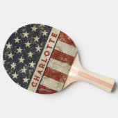 Alle Amerikaanse  naam Tafeltennisbatje (Zijkant)