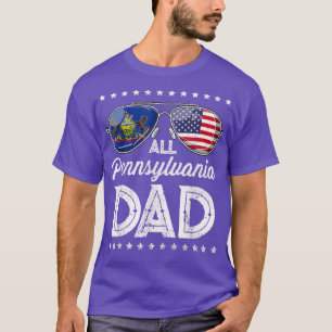 Alle Amerikaanse pa Vaderdag Pennsylvania 4th T-shirt