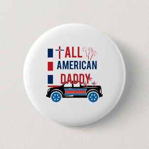 Alle Amerikaanse Papa Patriotic America Onafhankel Ronde Button 5,7 Cm